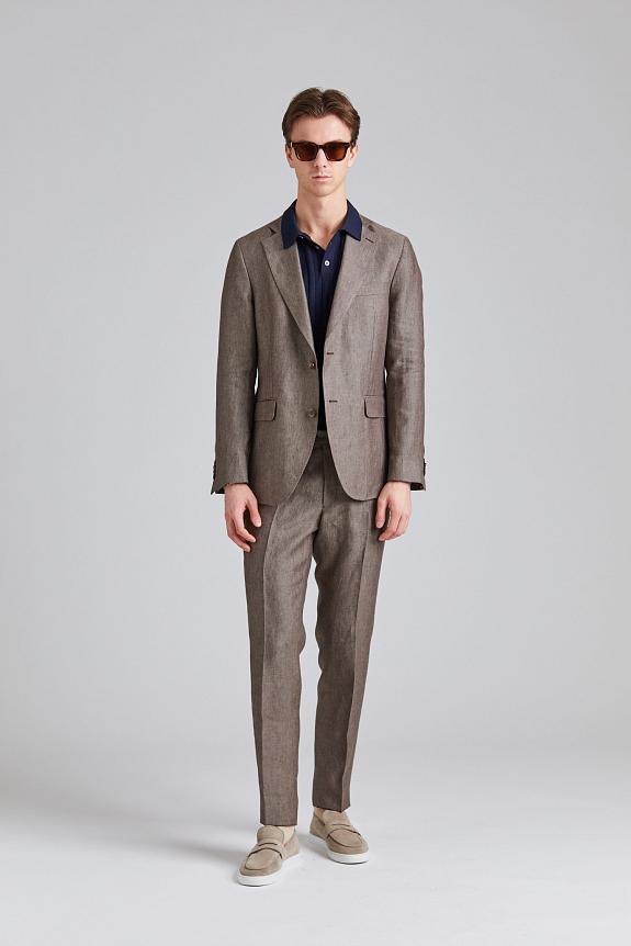 Oscar Jacobson Ferry Denz Suit Dusk Brown-1